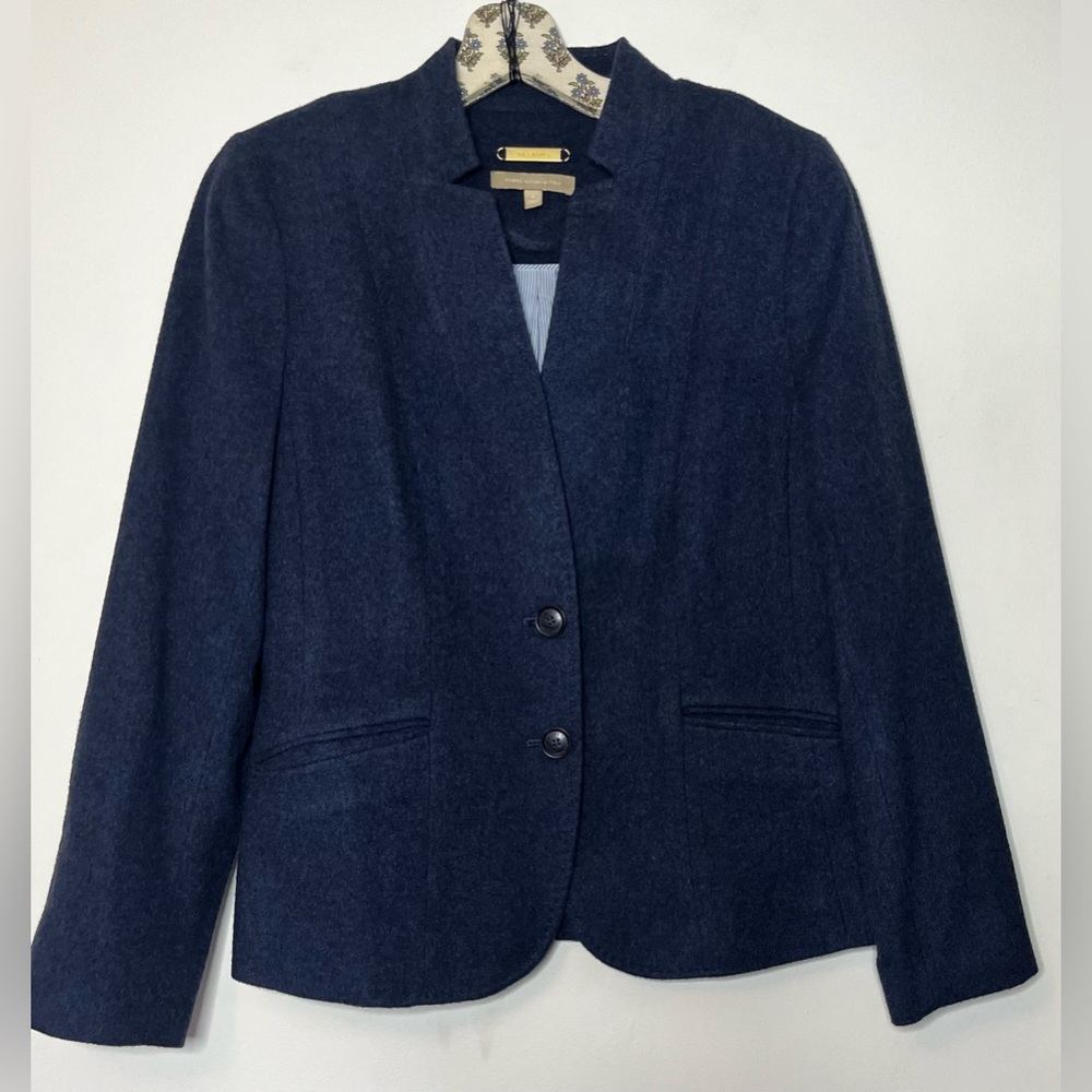 TALBOTS Blue Cashmere Jacket Size 4